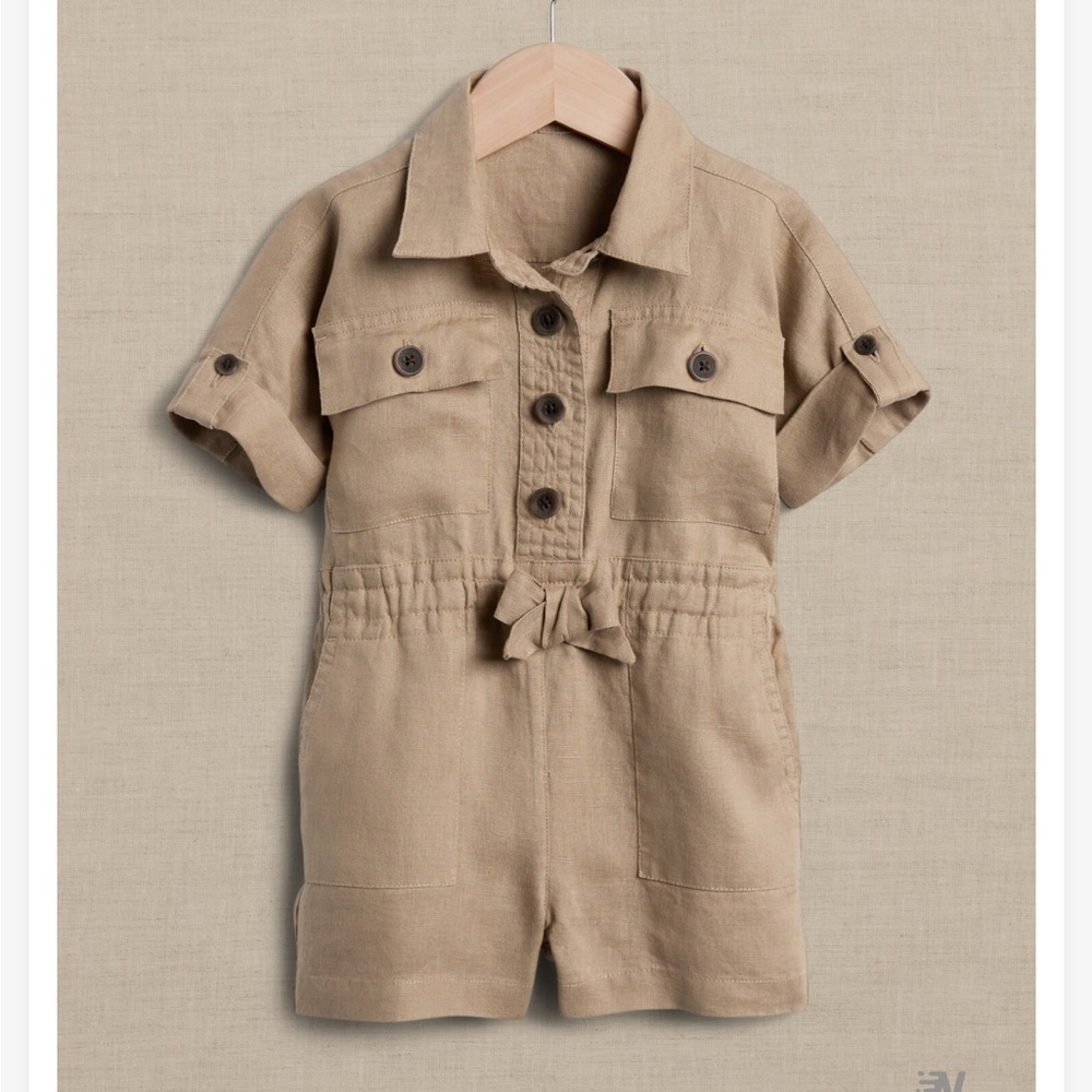 Banana Republic Linen Romper Baby